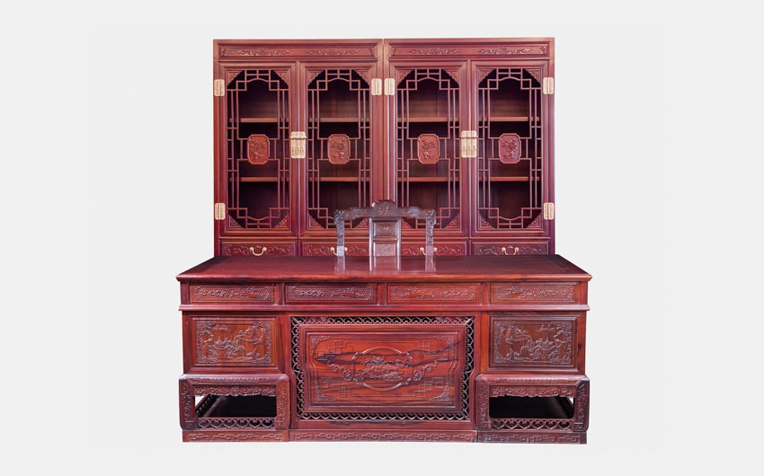 汉宫书桌书柜